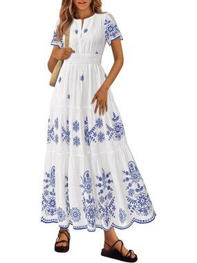 Floral Maxi Dress for Women | Boho Summer Long Dress | Spring Fashion Essential